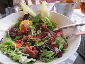 Salade Verte aux Gésiers Confits